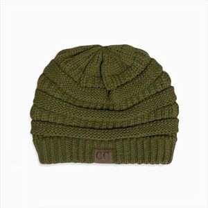 NWOT C.C Olive Knit Beanie